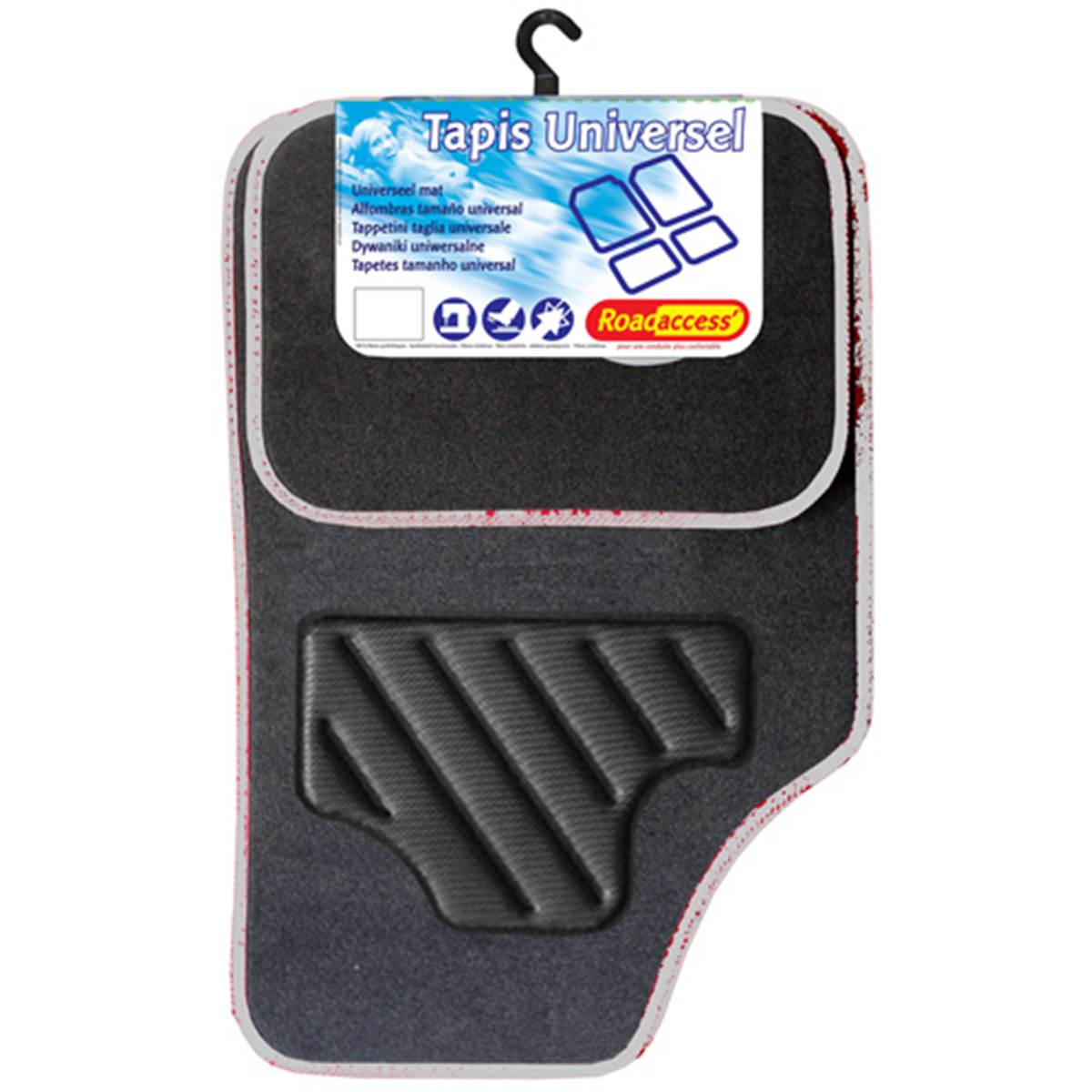 Tapis (4 pièces) Moquette Universels Olan Gris