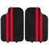 Tapis voiture universel PVC bandes rouges