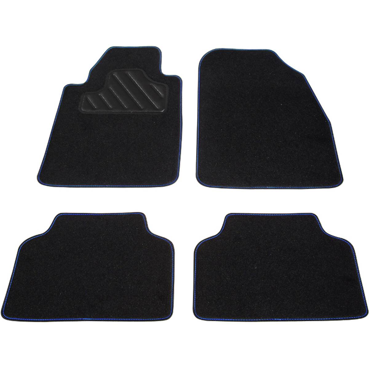 Tapis (4 pièces) Moquette Universels Couture Bleu