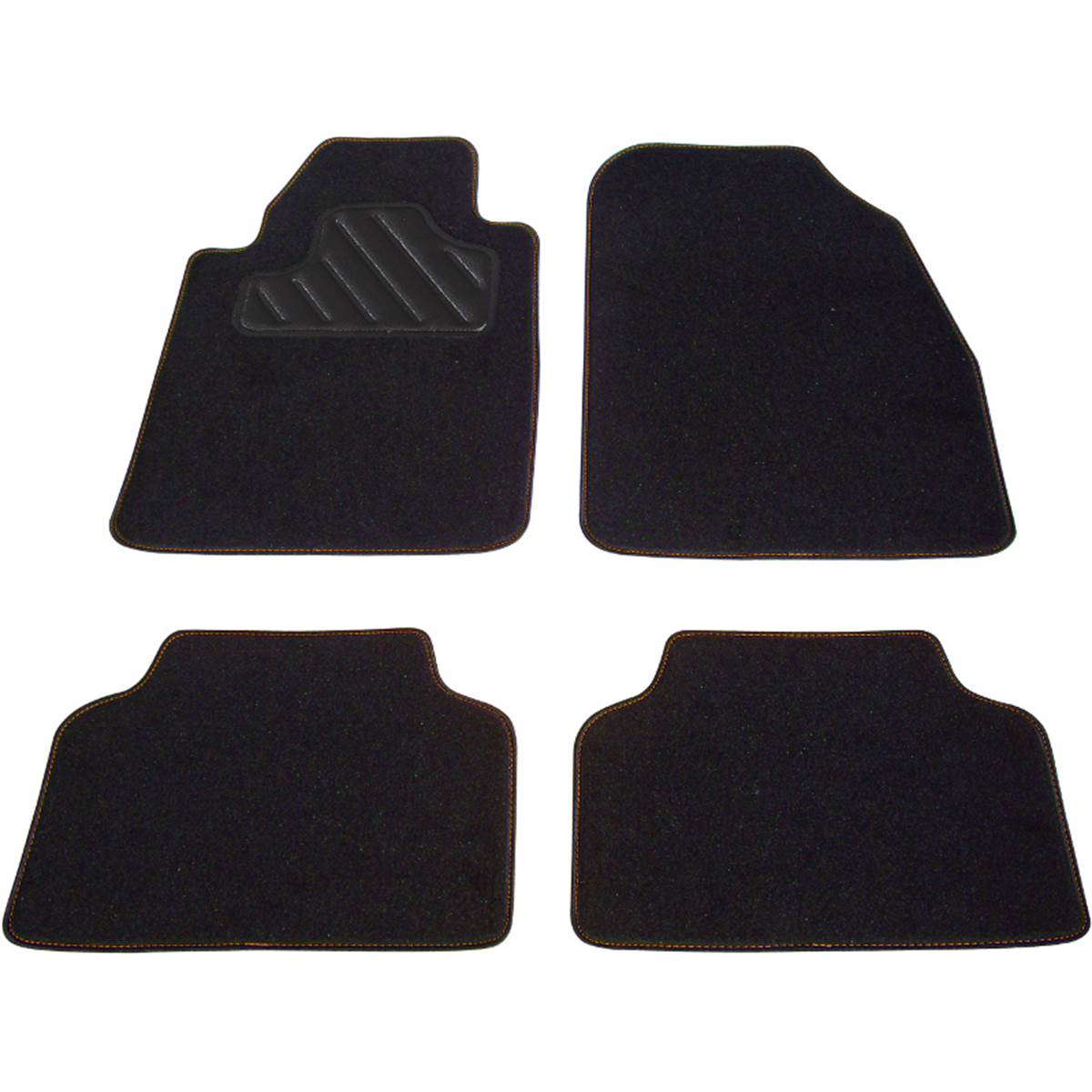 Tapis (4 pièces) Moquette Universels Couture Orange