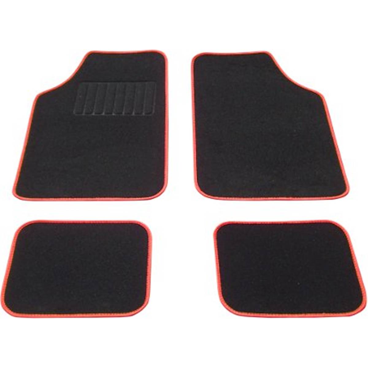 Tapis (4 pièces) Moquette Universels Balzac Rouge