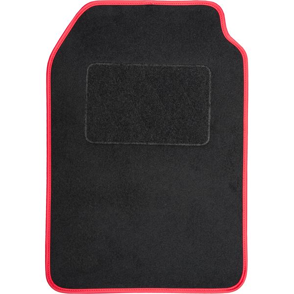 4 tapis moquette universels Curino noir