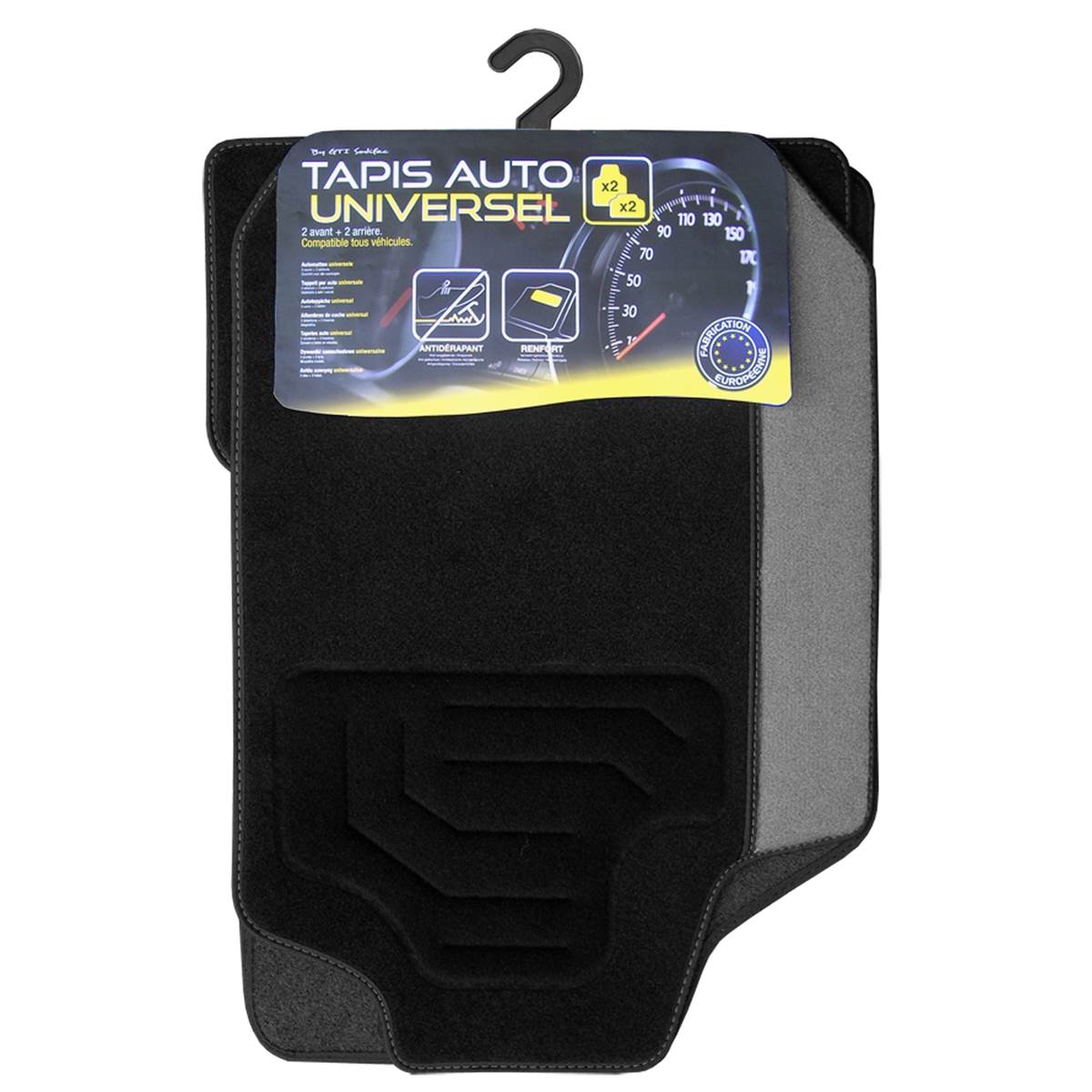 Tapis (4 pièces) Moquette Universels Nirvana Gris