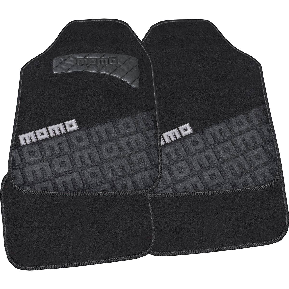 Tapis (4 pièces) Universels Momo Noir/gris