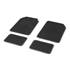 4 tapis moquette universels bicolore Noir/Blanc