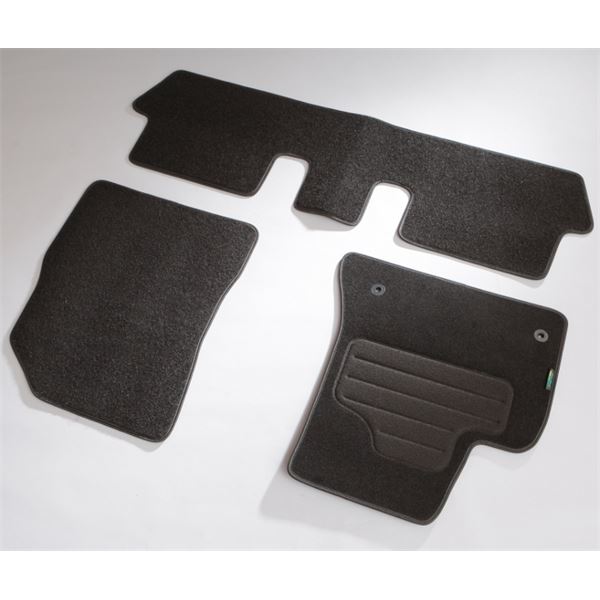 TEXER Tappetini Auto In Tessuto Per Citroen C4 Picasso II (2013-2018) – Set Da 3, Colore Nero
