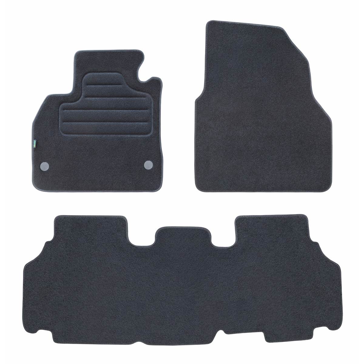 Tapis (3 pièces) Avec Pont Sur Mesure Pour Renault Kangoo Version 2 Feu Vert