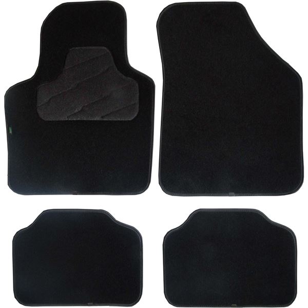 4 tapis de voiture adaptést adapté constructeur pour véhicules Seat Feu Vert
