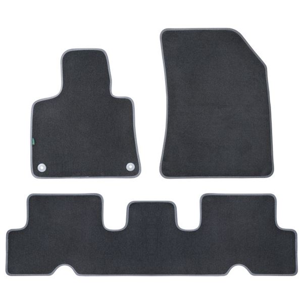 3 tapis avec pont SUR MESURE pour Citroën C4 Picasso 2 Feu Vert Premium
