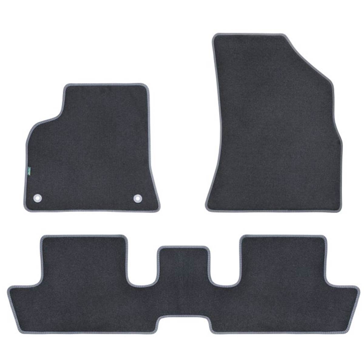 Tapis (3 pièces) Avec Pont Sur Mesure Pour Peugeot 3008 Feu Vert Premium