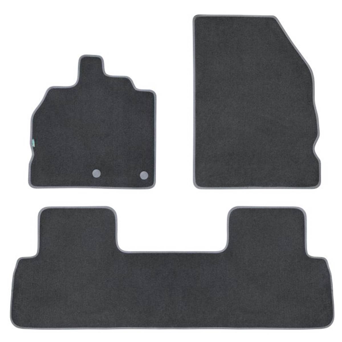 Tapis (3 pièces) Avec Pont Sur Mesure Pour Renault Mégane Scénic 3 Feu Vert Premium