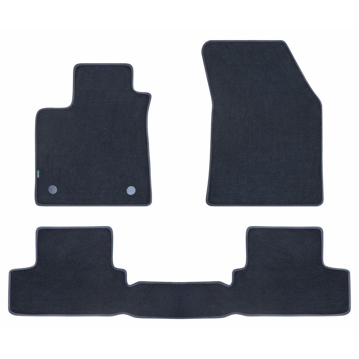 Tapis (3 pièces) Avec Pont Sur Mesure Pour Renault Mégane 4 Feu Vert Premium