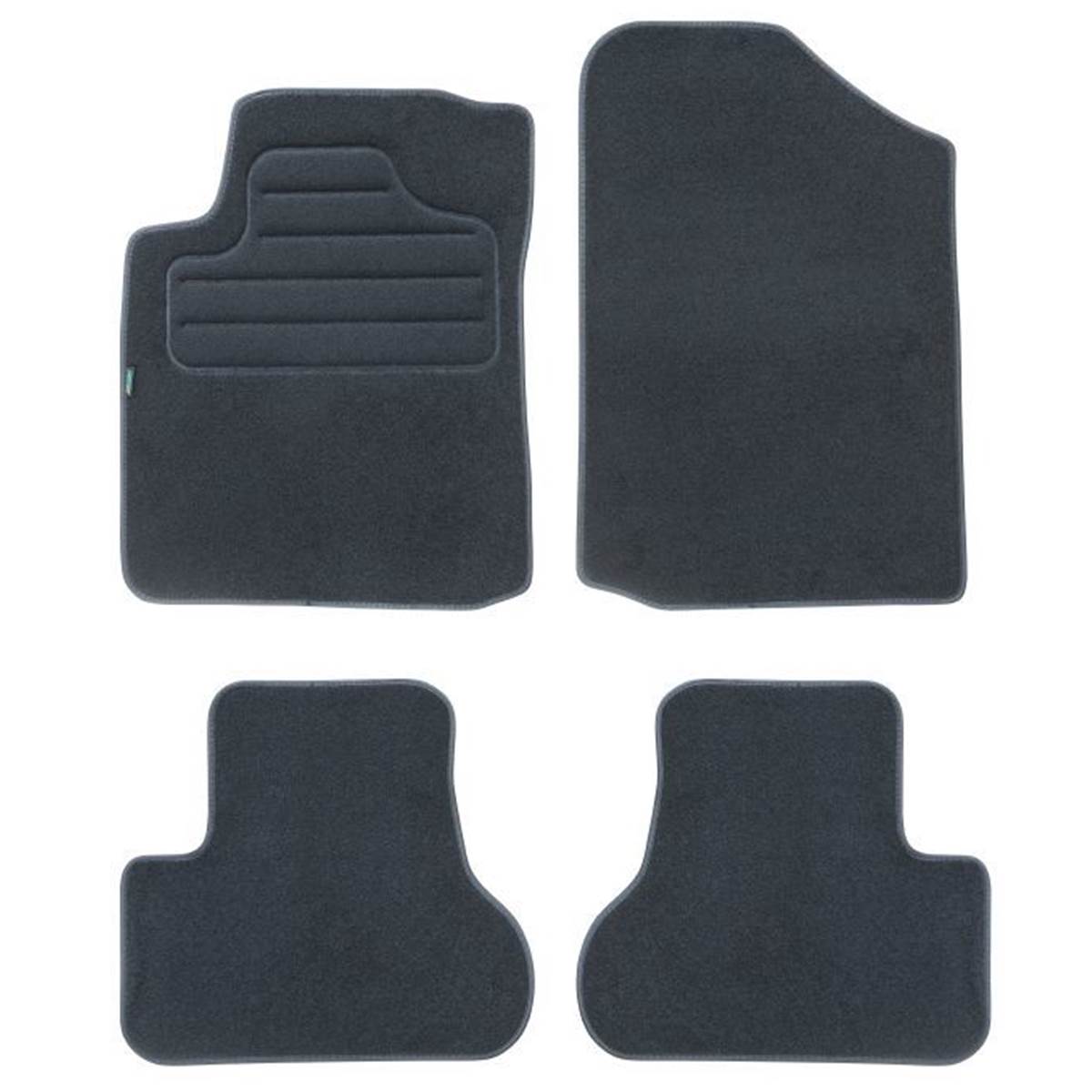 Tapis (4 pièces) Sur Mesure Moquette Noire Pour Citroën C3 I