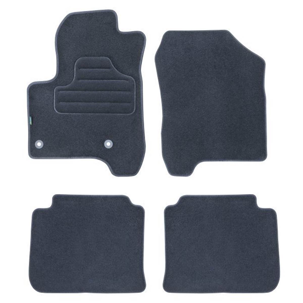 Tapis (4 pièces) Sur Mesure Moquette Noire Pour Citroën C3 Picasso