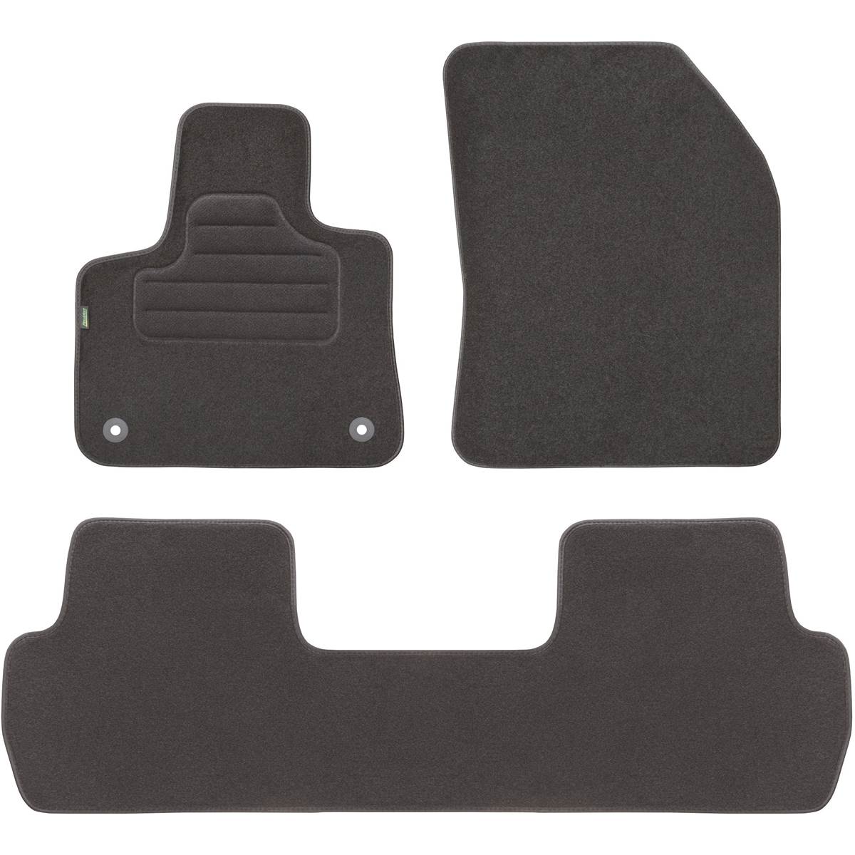 Tapis (3 pièces) Sur Mesure Moquette Noire Pour Peugeot 5008 Ii Feu Vert