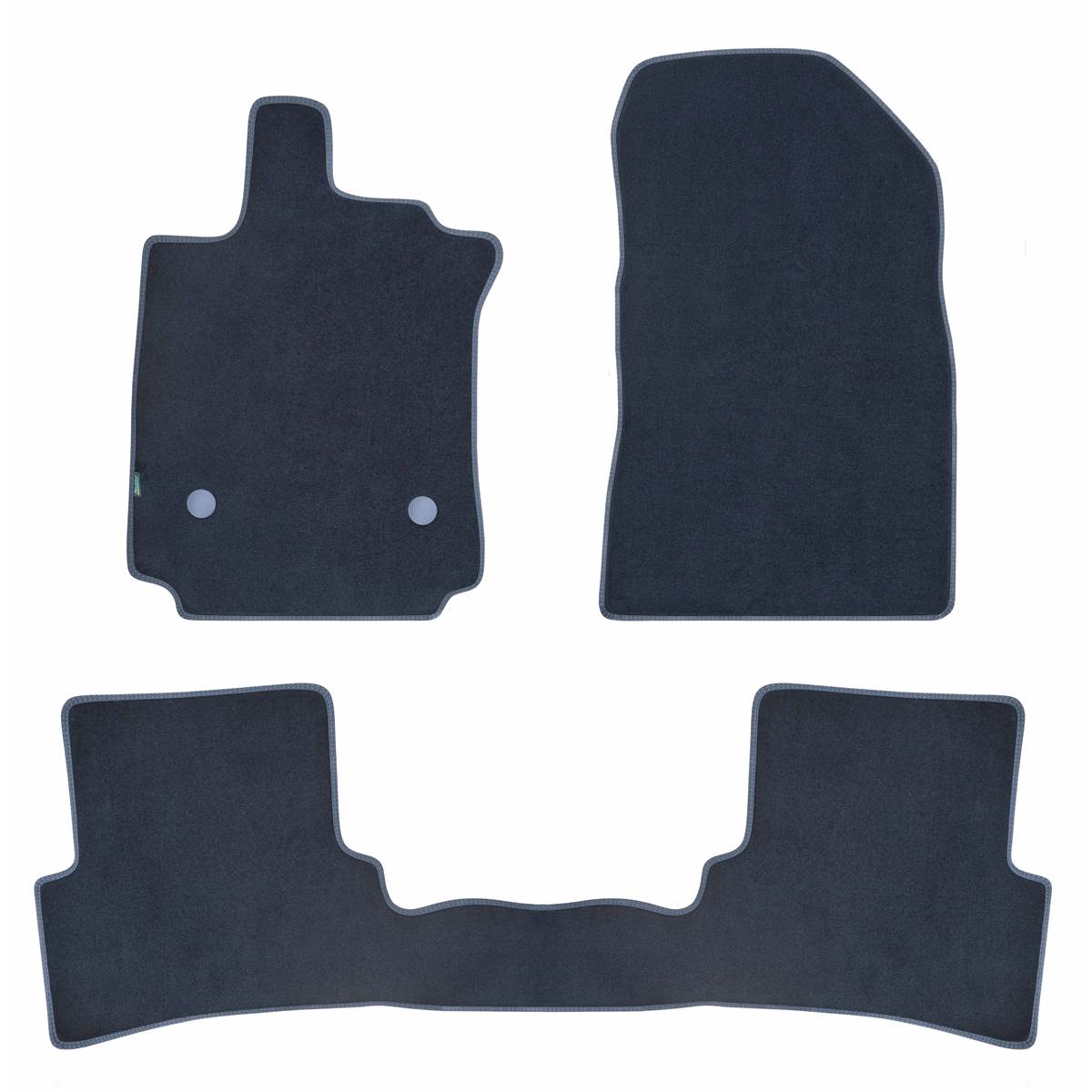 Jeu De Tapis Sur Mesure Moquette Tuftée Noire Pour Renault Clio Iv Feu Vert Premium