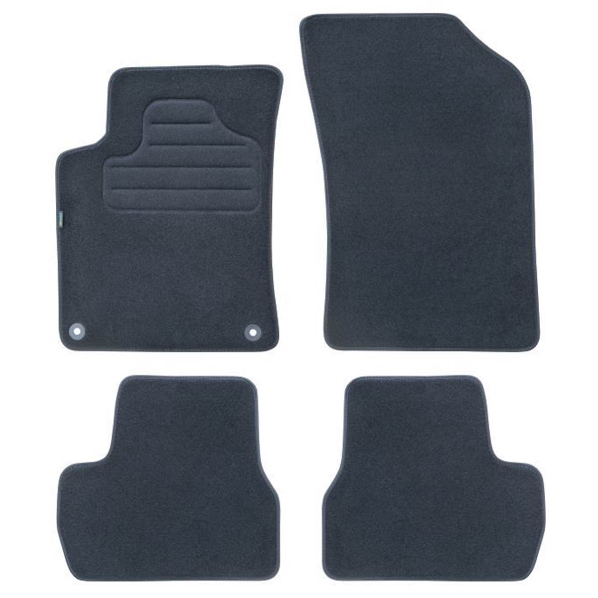 Tapis (4 pièces) Sur Mesure Moquette Noire Pour Citroën C3 Ii Ds3