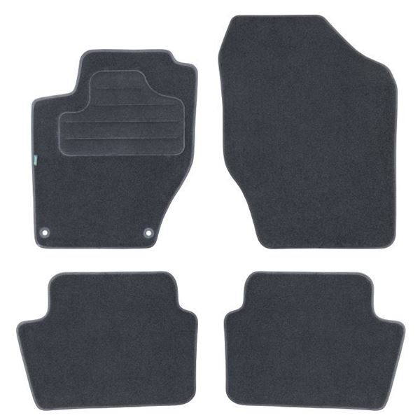 4 tapis sur mesure moquette noire pour Citroën C4 II DS4