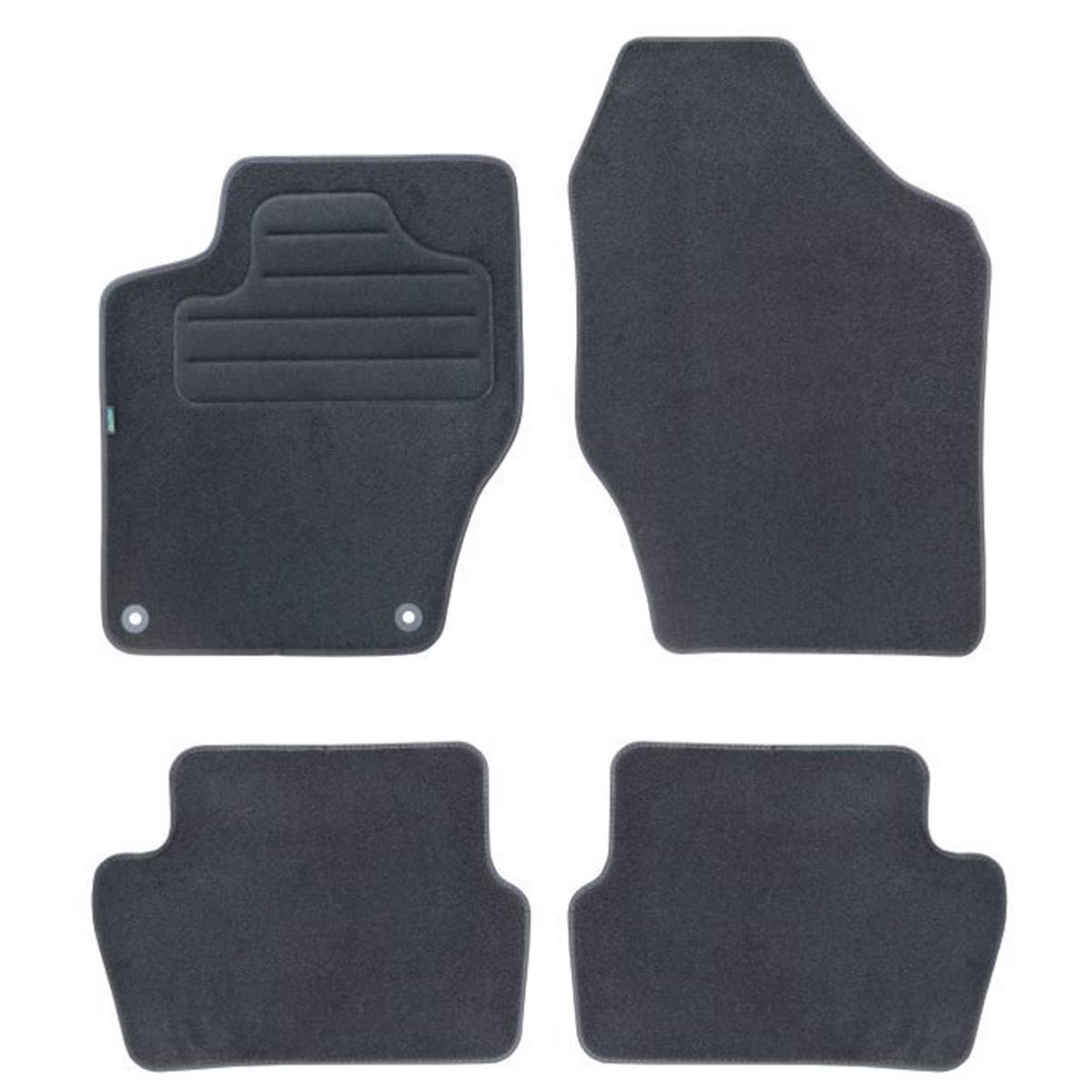 Tapis (4 pièces) Sur Mesure Moquette Noire Pour Peugeot 308 I Feu Vert