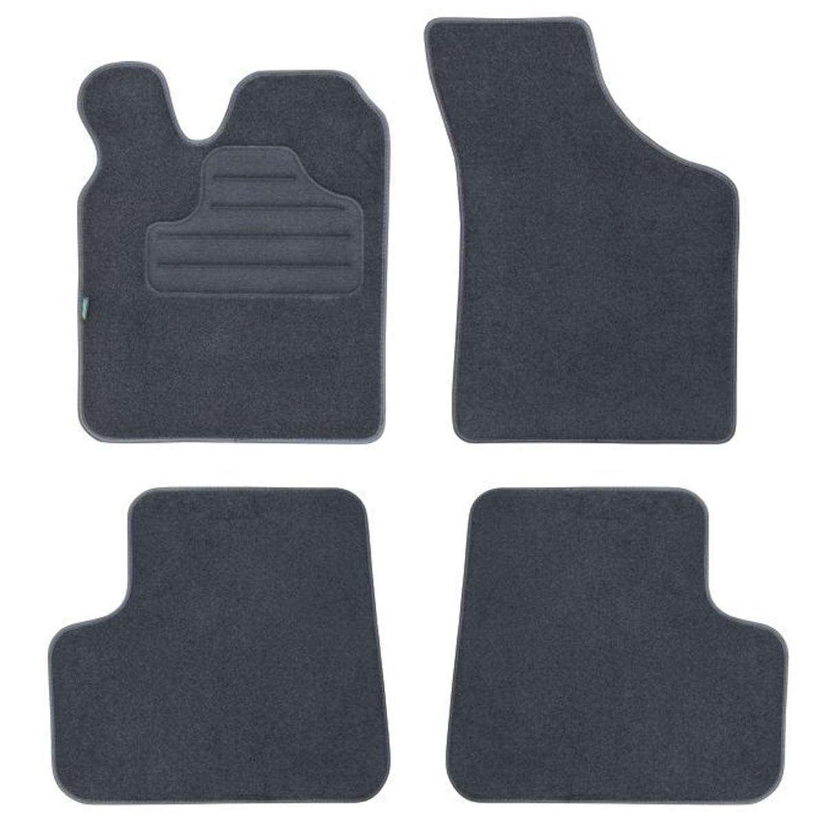 Tapis (4 pièces) Sur Mesure Moquette Noire Pour Renault Twingo I Feu Vert