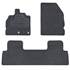 3 tapis sur mesure moquette noire pour Renault Scenic III Feu Vert