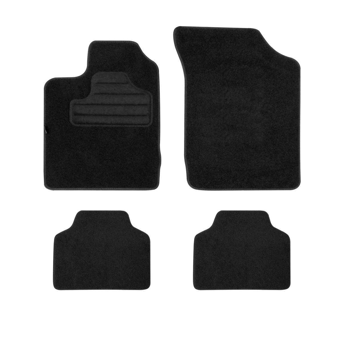 Tapis (4 pièces) Adaptés Constructeur Pour Véhicules Renault Feu Vert