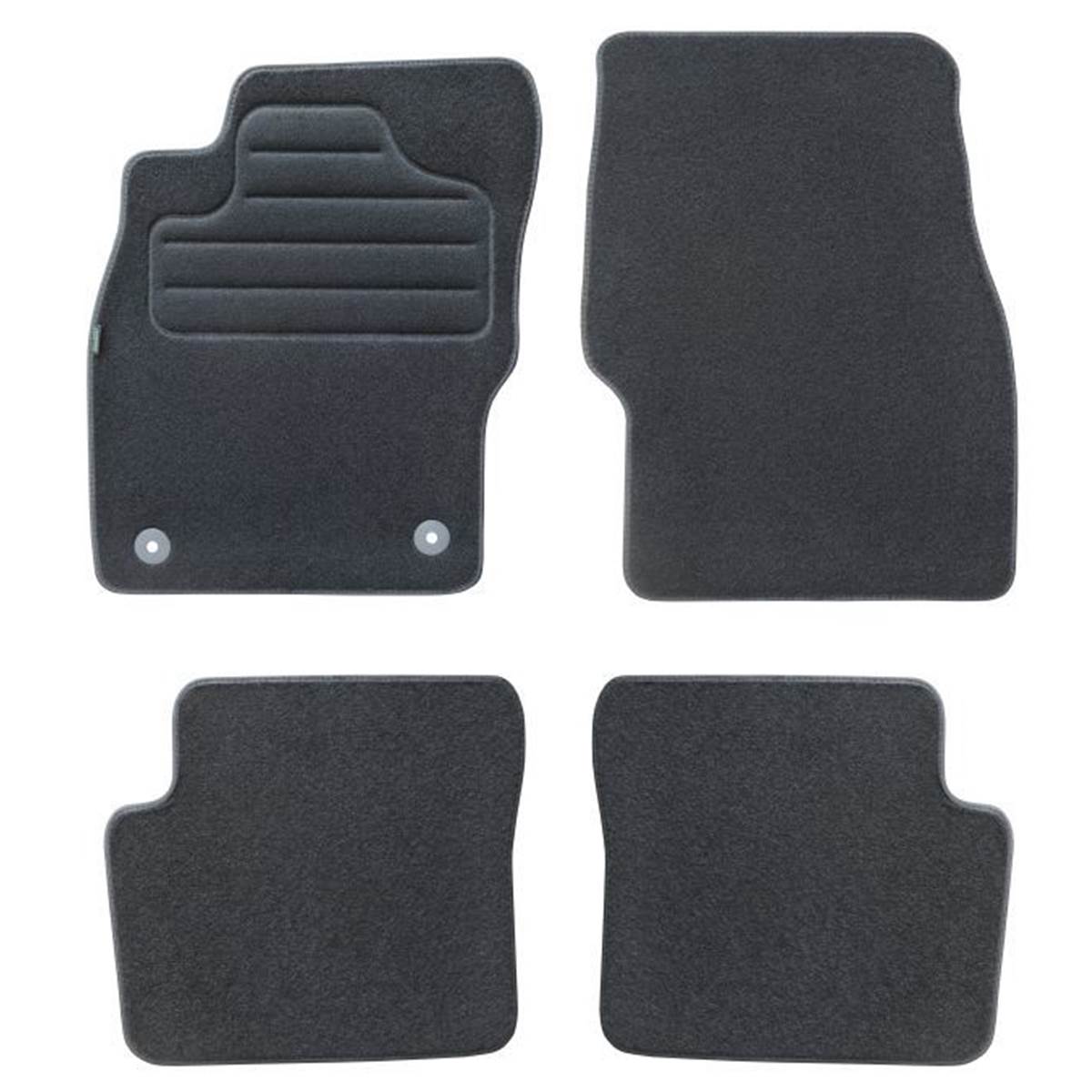 Tapis (4 pièces) Sur Mesure Moquette Noire Pour Opel Corsa D Et E Feu Vert