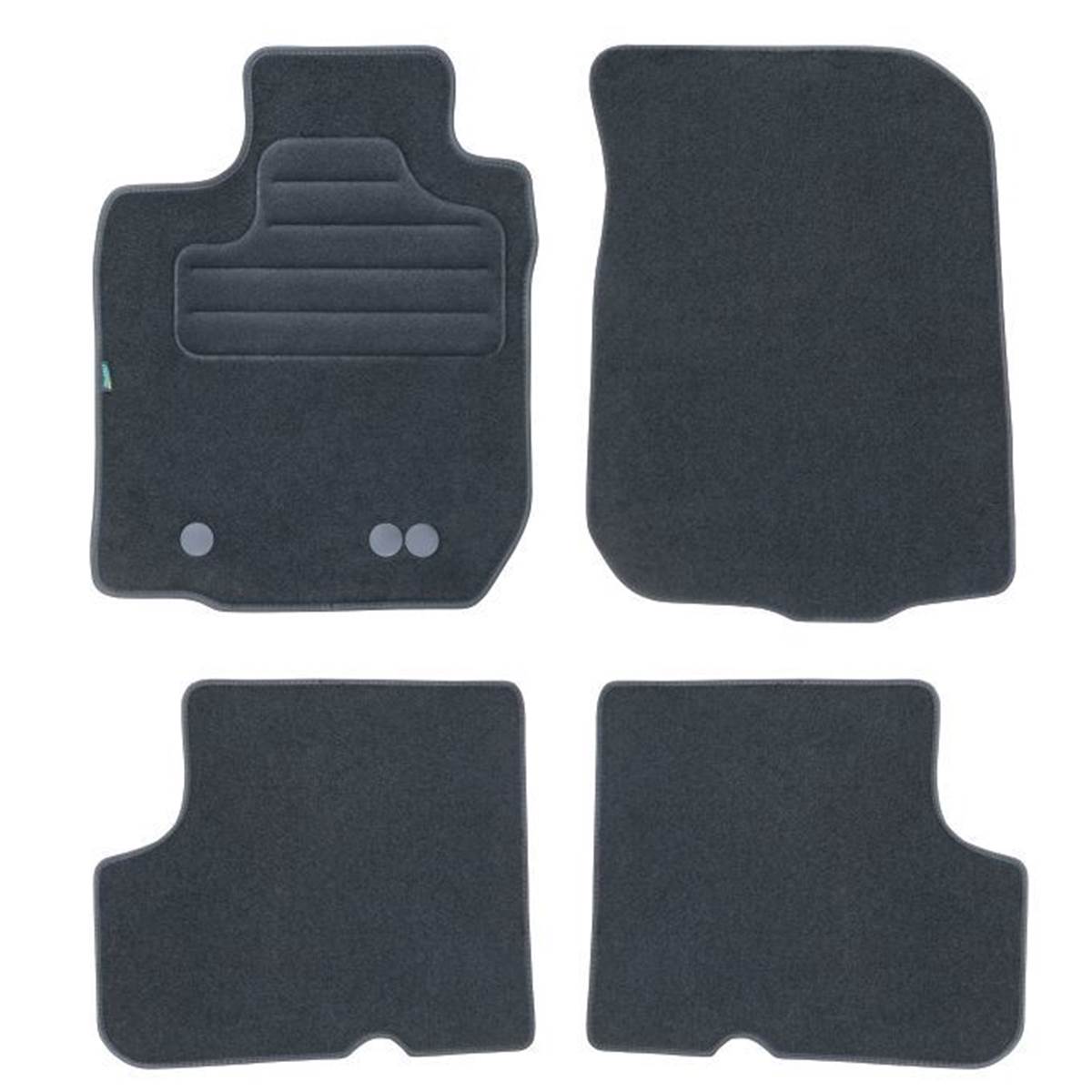 Tapis (4 pièces) Sur Mesure Moquette Noire Pour Dacia Duster I Feu Vert