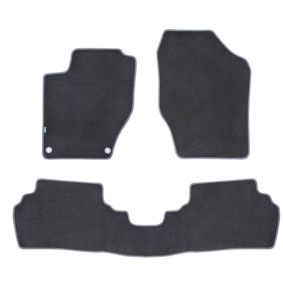 Jeu De Tapis Sur Mesure Moquette Tuftée Noire Pour Citroën C4 Ii Ds4 Feu Vert Premium