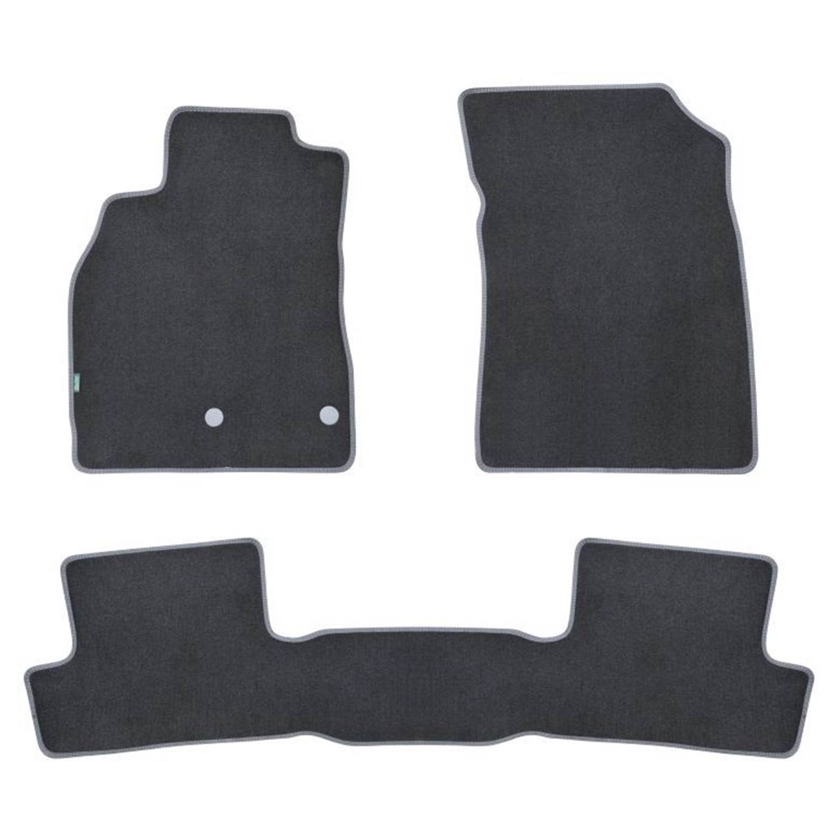 Jeu De Tapis Sur Mesure Moquette Tuftée Noire Pour Renault Mégane Iii Feu Vert Premium