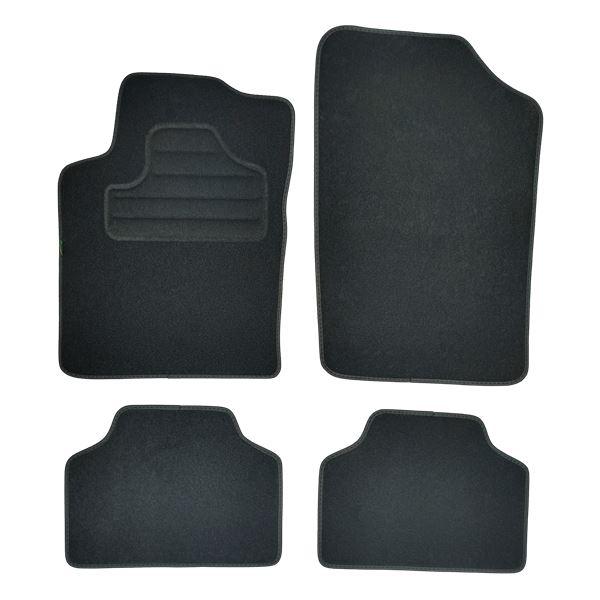 4 tapis adaptés constructeur pour véhicules Citroën et DS Feu Vert
