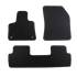 Jeu de tapis sur mesure moquette tuftée bouclée noire pour Peugeot 208 I & 2008 I Feu Vert Premium