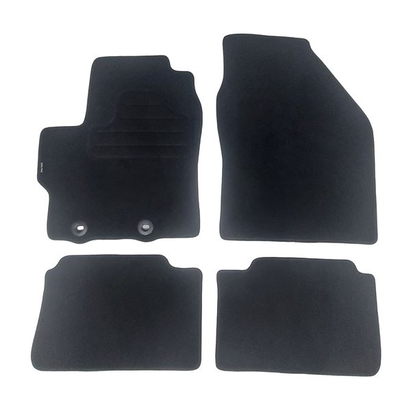 4 tapis sur mesure moquette noire pour Toyota Yaris IV Feu Vert