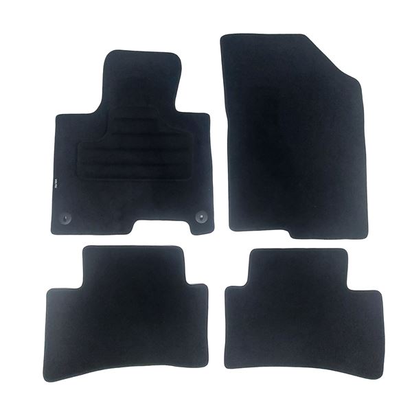 4 tapis sur mesure moquette noire pour Kia Sportage V Feu Vert