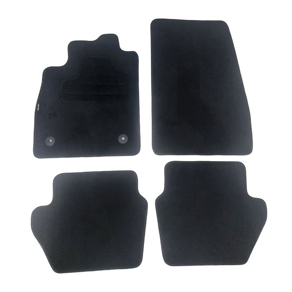 4 tapis sur mesure moquette noire pour Ford PUMA II Feu Vert