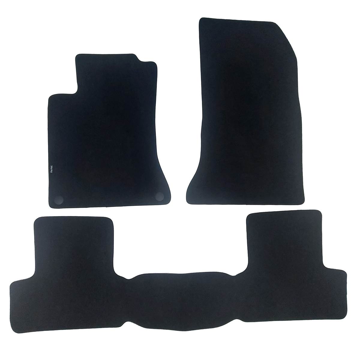 Jeu De Tapis Sur Mesure Moquette Tuftée Noire Pour Merecedes Classe A Vert Premium