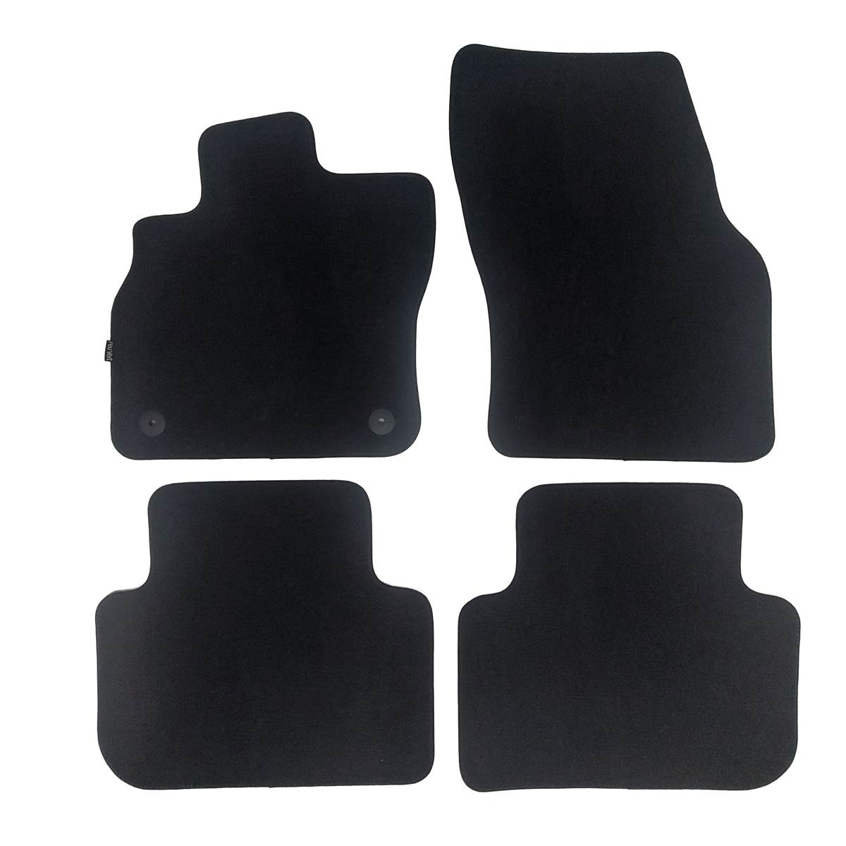 Jeu De Tapis Sur Mesure Moquette Tuftée Noire Pour Audi Q3 Vert Premium
