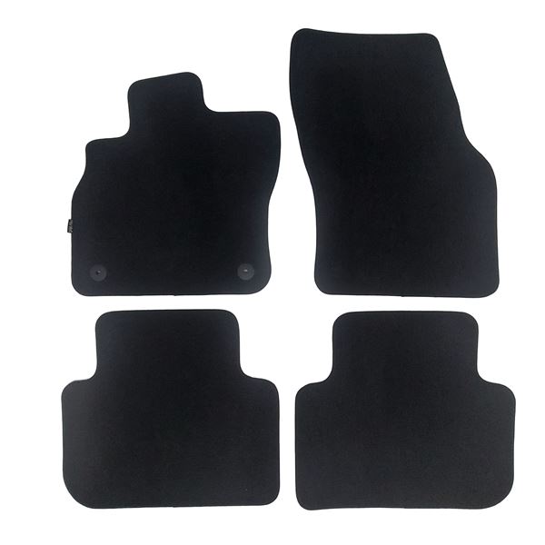 Jeu de tapis sur mesure moquette tuftée noire pour Audi Q3 Vert Premium