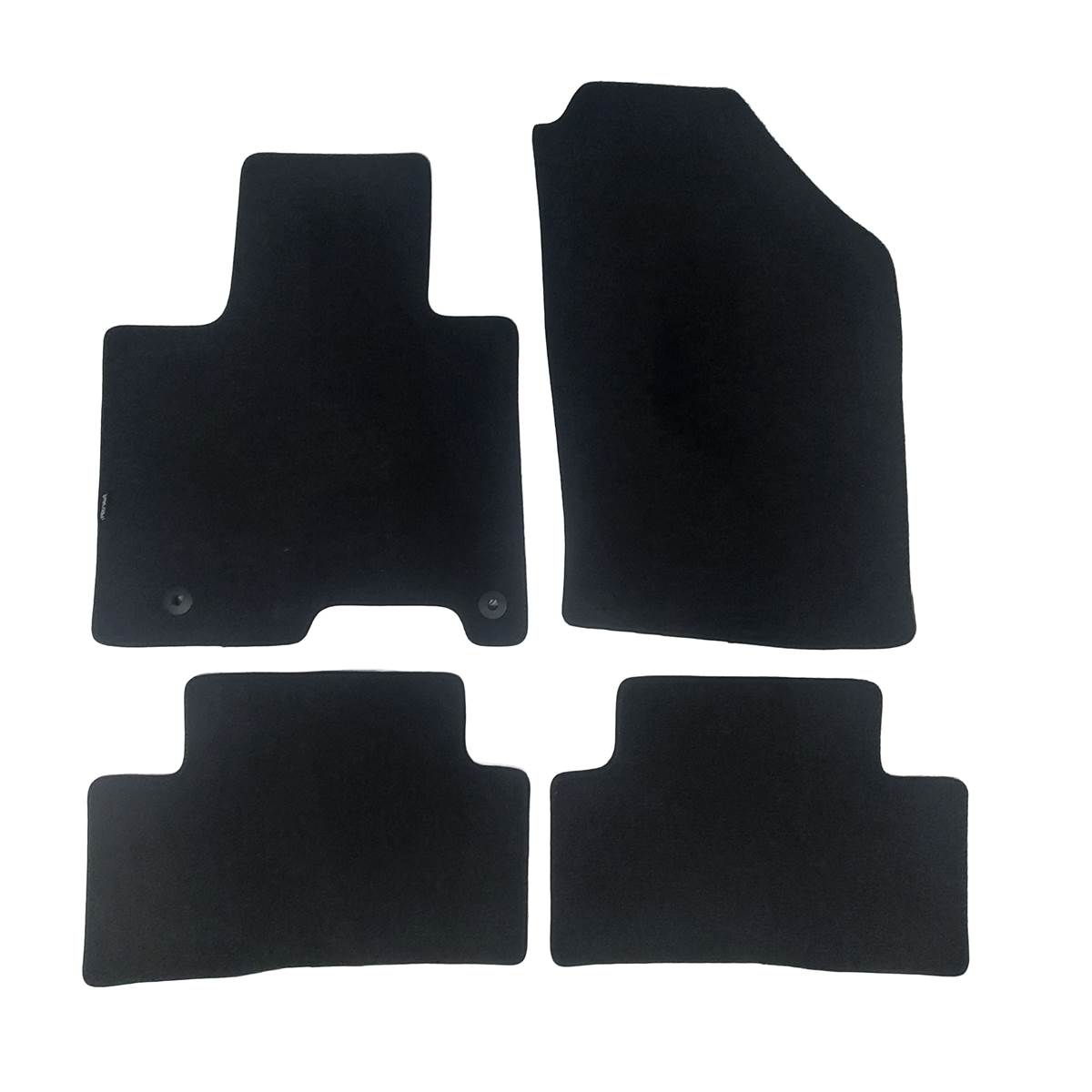 Jeu De Tapis Sur Mesure Moquette Tuftée Noire Pour Huyndai Tucson Iv Feu Vert Premium