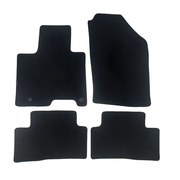 Jeu de tapis sur mesure moquette tuftée noire pour Huyndai Tucson IV Feu Vert Premium