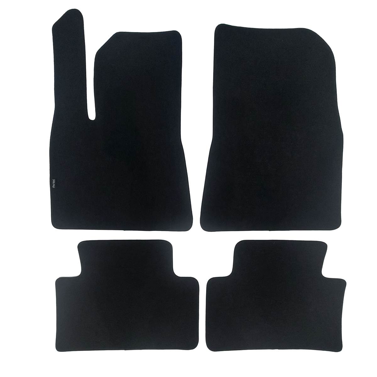 Jeu De Tapis Sur Mesure Moquette Tuftée Noire Pour Tesla Modèle 3 Vert Premium