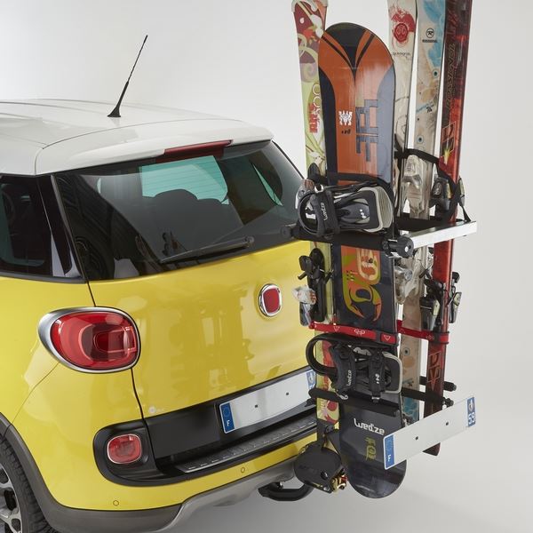 Porte-Ski sur Attelage pour Transport de Skis et Snowboards