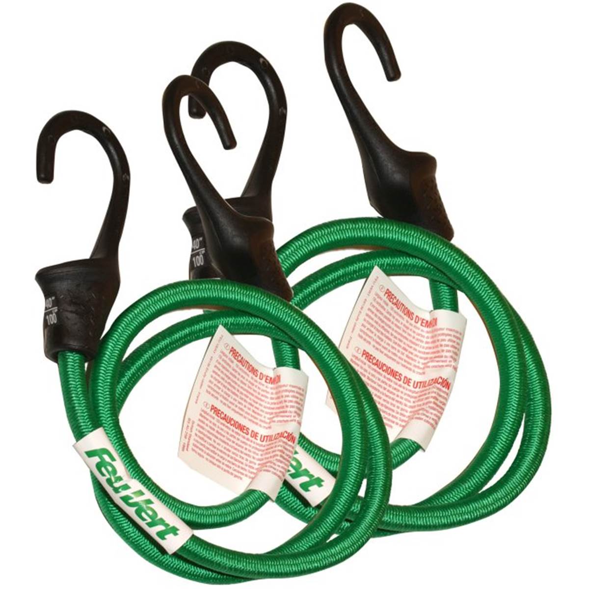 2 Sandows Renforcés Feu Vert 1 M