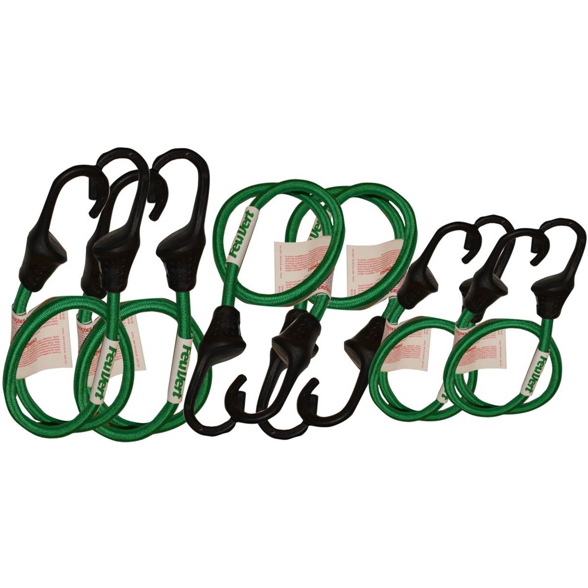 6 Tendeurs Sandows Renforcés Feu Vert