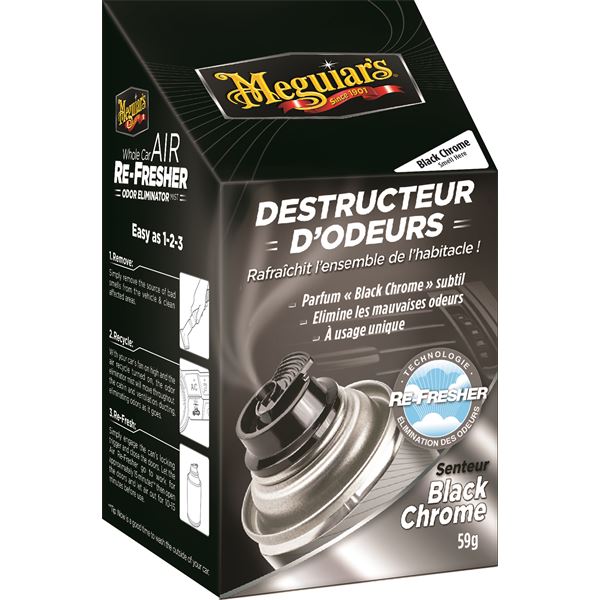 Destructeur odeur black chrome MEGUIAR'S - Feu Vert