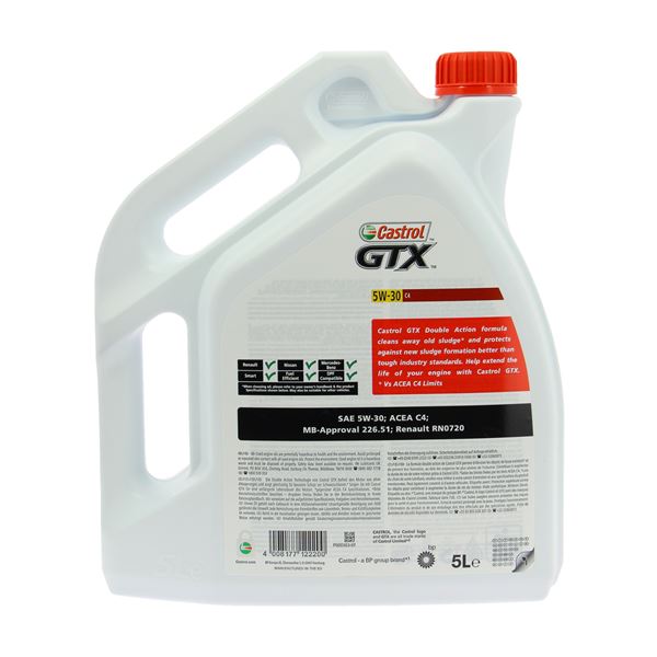 Huile moteur CASTROL GTX C4 Diesel 5W30 5L