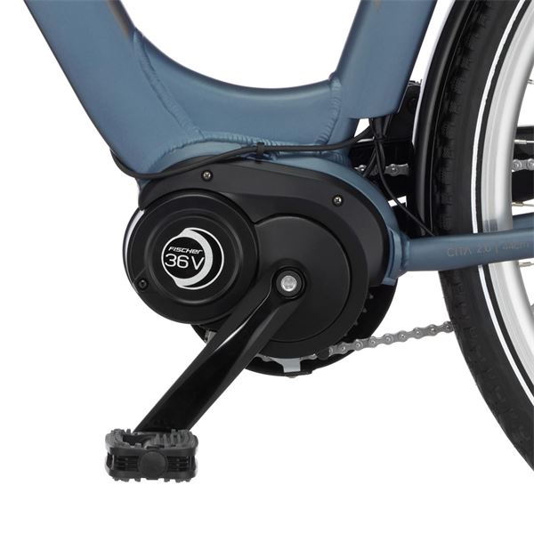 Vélo ville électrique mixte Fischer Cita 2.0 bleu