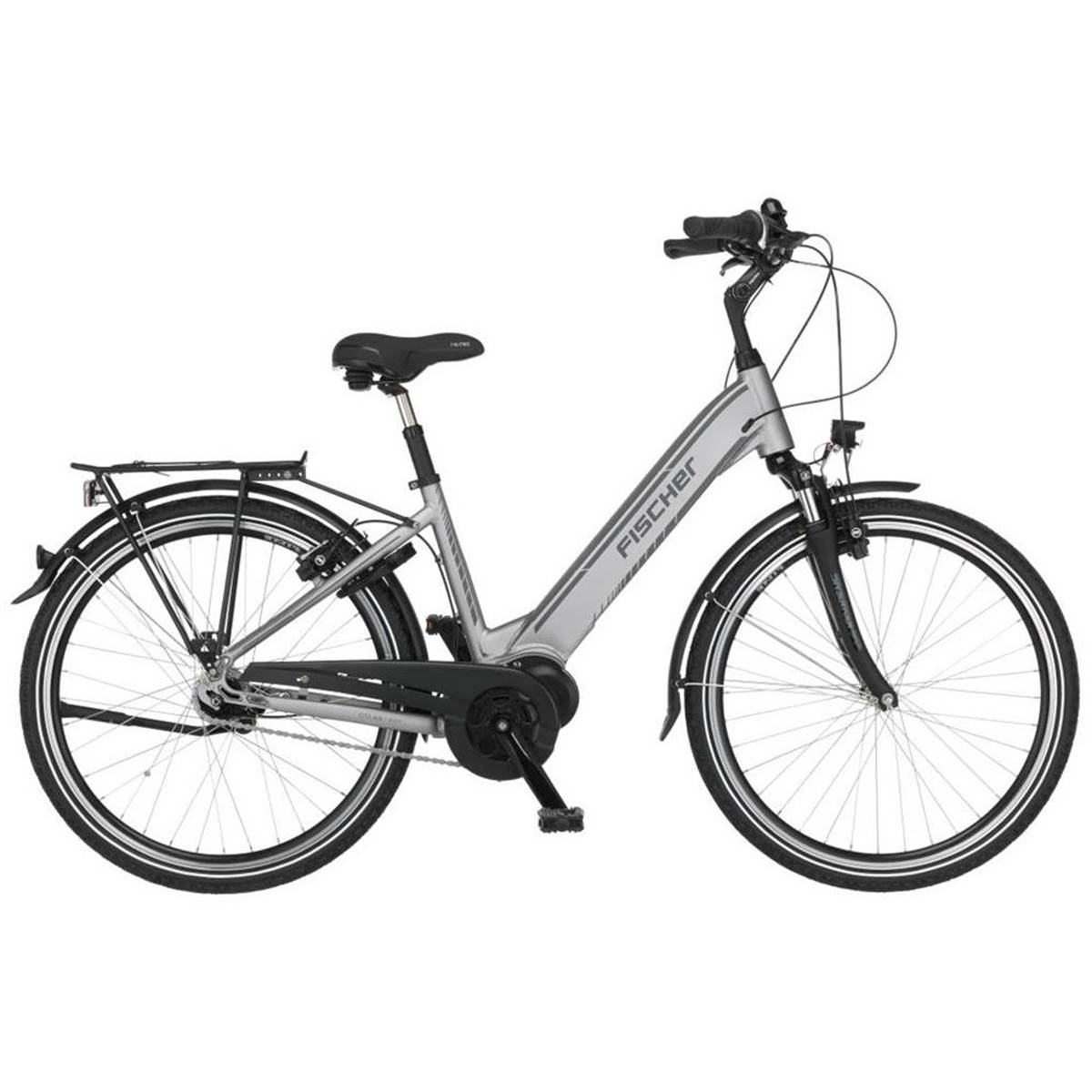 Vélo Électrique Ville Mixte Fischer Cita 4.0i Gris