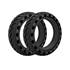 PACK 2 PNEUS ALVEOLES POUR MISCOOT MADEFOR Noir