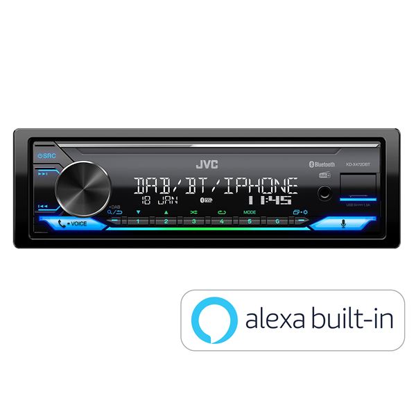 Autoradio Bluetooth DAB+ KD-X472DBT JVC